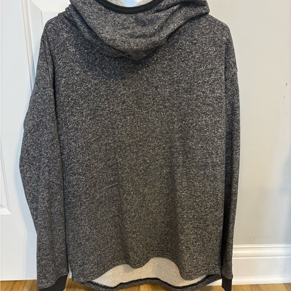HOMAGE Heather Gray Hooded Sweater